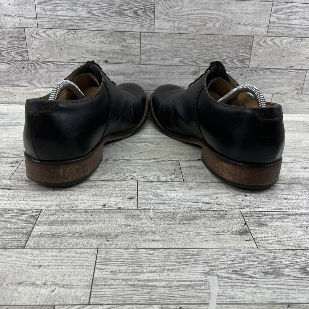 Cole Haan Williams Saddle Oxford Black Leather‎ Dress Shoes C14389 Men Size 11M